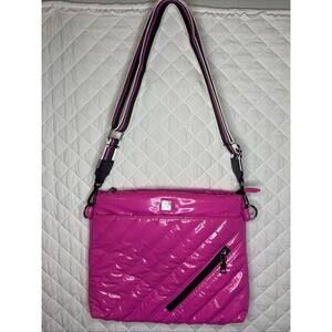 Bubblicious Think Rolyn Crossbody Travel Life on the Fly Glossy Pink Handsfree